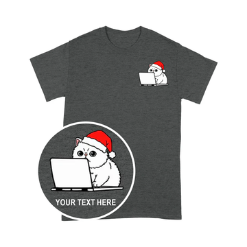 PD0107 - Custom Surprised Santa Persian Coding Pocket Design - Unisex Standard T-Shirt